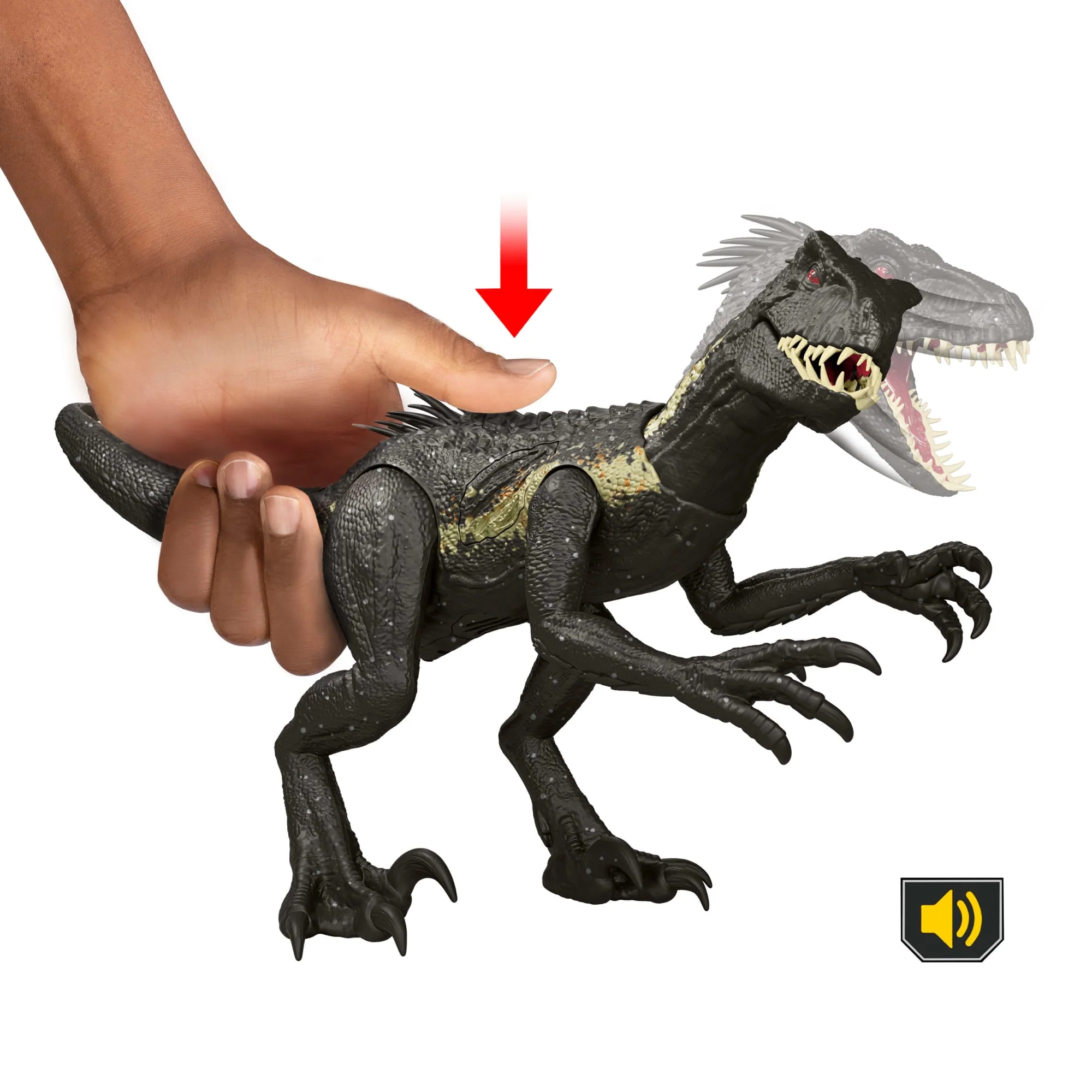 Figura De Dinosaurio De Indorráptor Ultimate Damage De Jurassic World Con Daños, Luces Y Sonidos - Imagen 5
