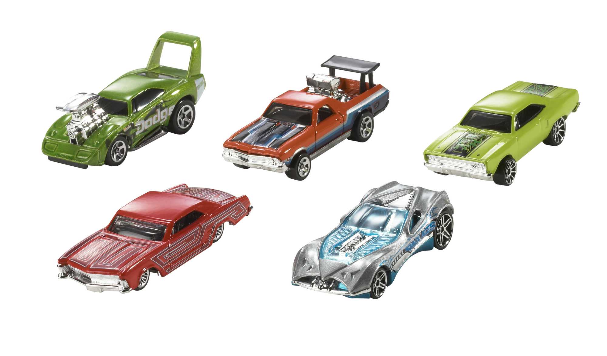 Hot Wheels Set Of 10 1:64 Scale Toy Trucks And Cars For Kids & Collectors - Imagen 9