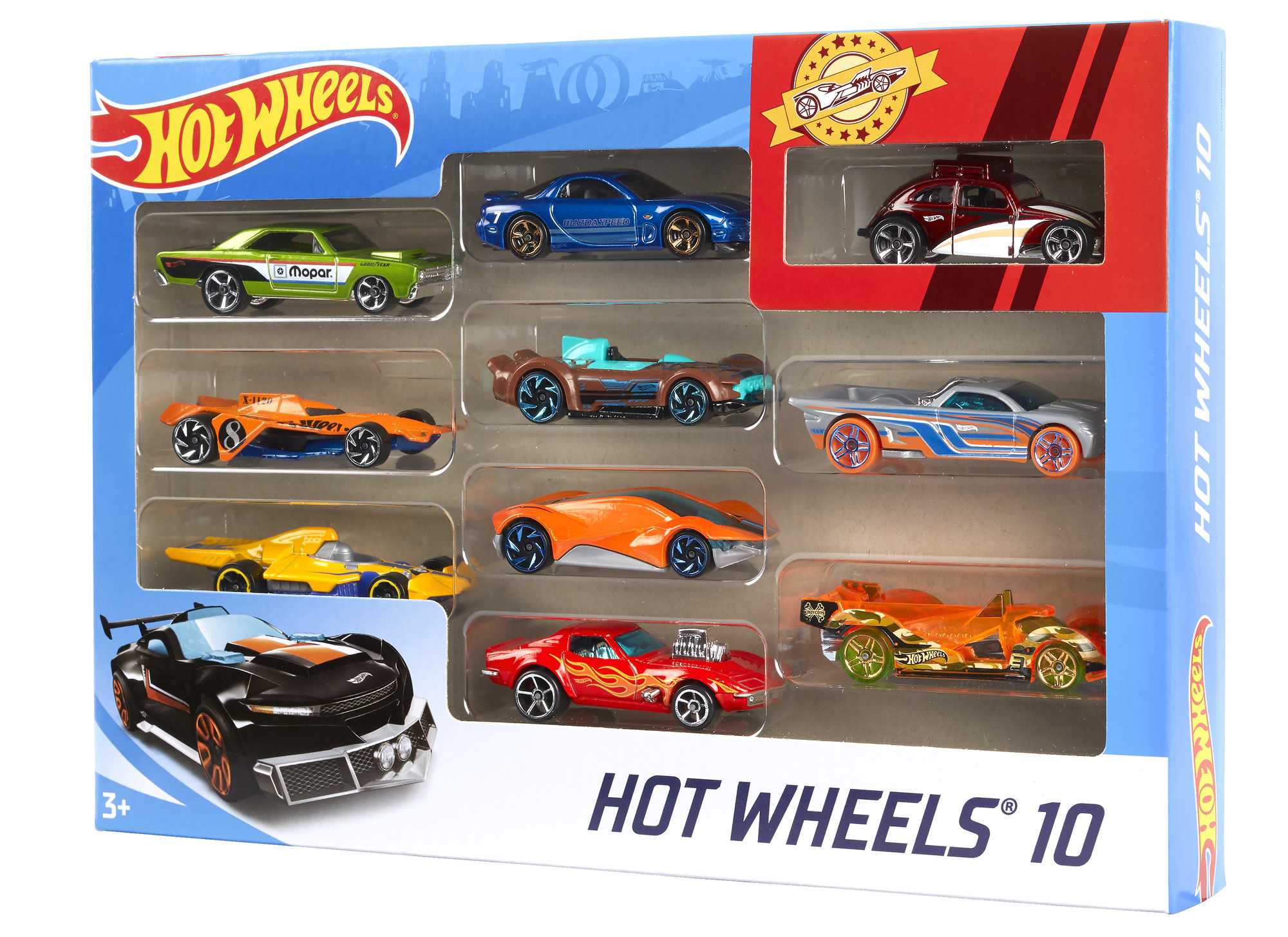 Hot Wheels Set Of 10 1:64 Scale Toy Trucks And Cars For Kids & Collectors - Imagen 5