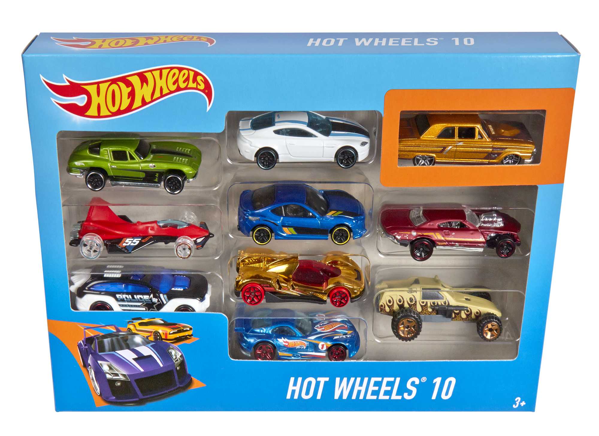 Hot Wheels Set Of 10 1:64 Scale Toy Trucks And Cars For Kids & Collectors - Imagen 8